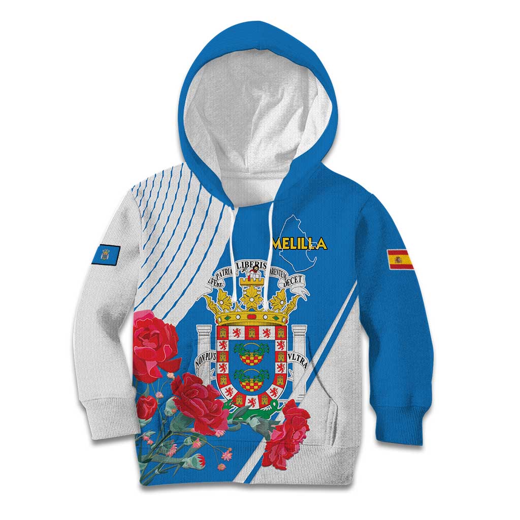 Melilla Kid Hoodie Coat Of Arms Red Carnation