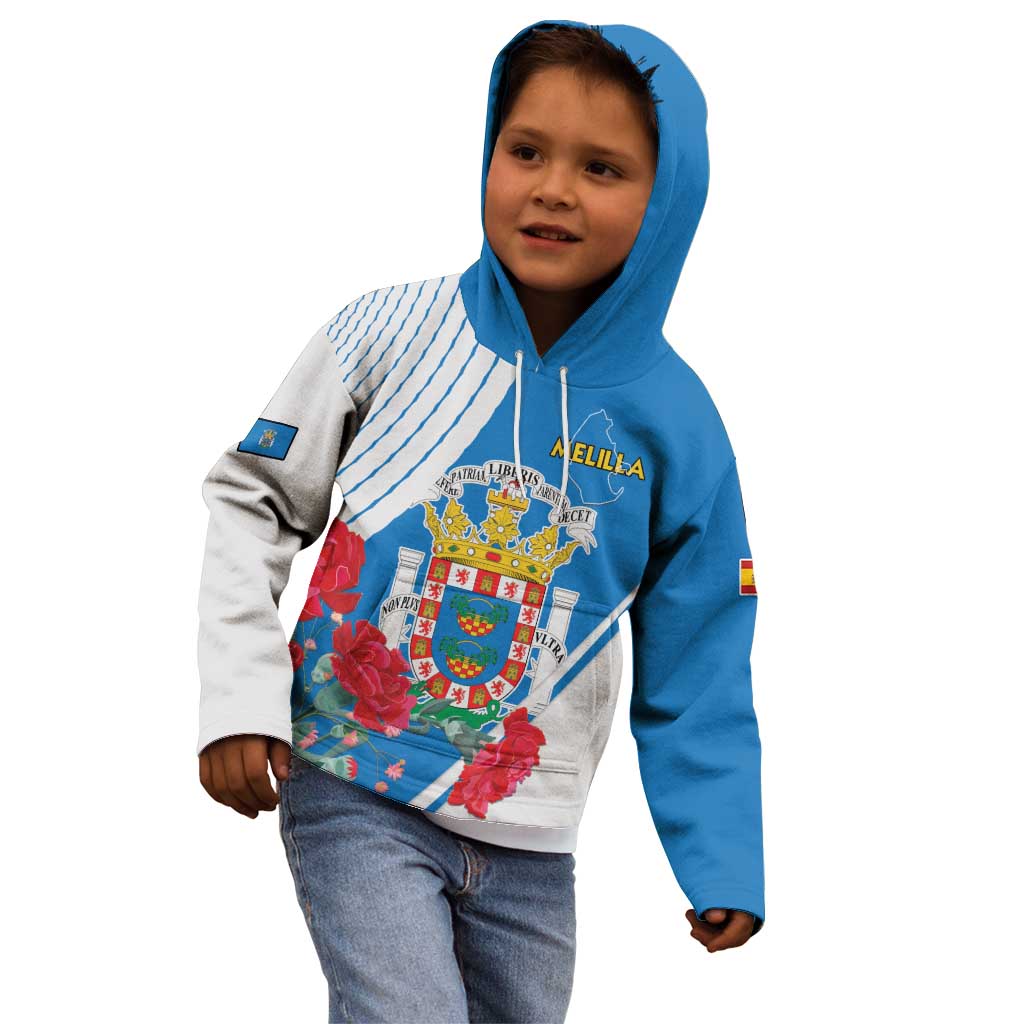 Melilla Kid Hoodie Coat Of Arms Red Carnation