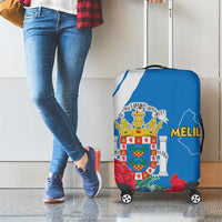 Melilla Luggage Cover Coat Of Arms Red Carnation