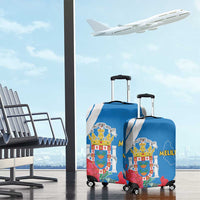 Melilla Luggage Cover Coat Of Arms Red Carnation