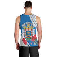 Melilla Men Tank Top Coat Of Arms Red Carnation