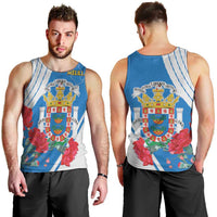 Melilla Men Tank Top Coat Of Arms Red Carnation