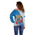 Melilla Off Shoulder Sweater Coat Of Arms Red Carnation