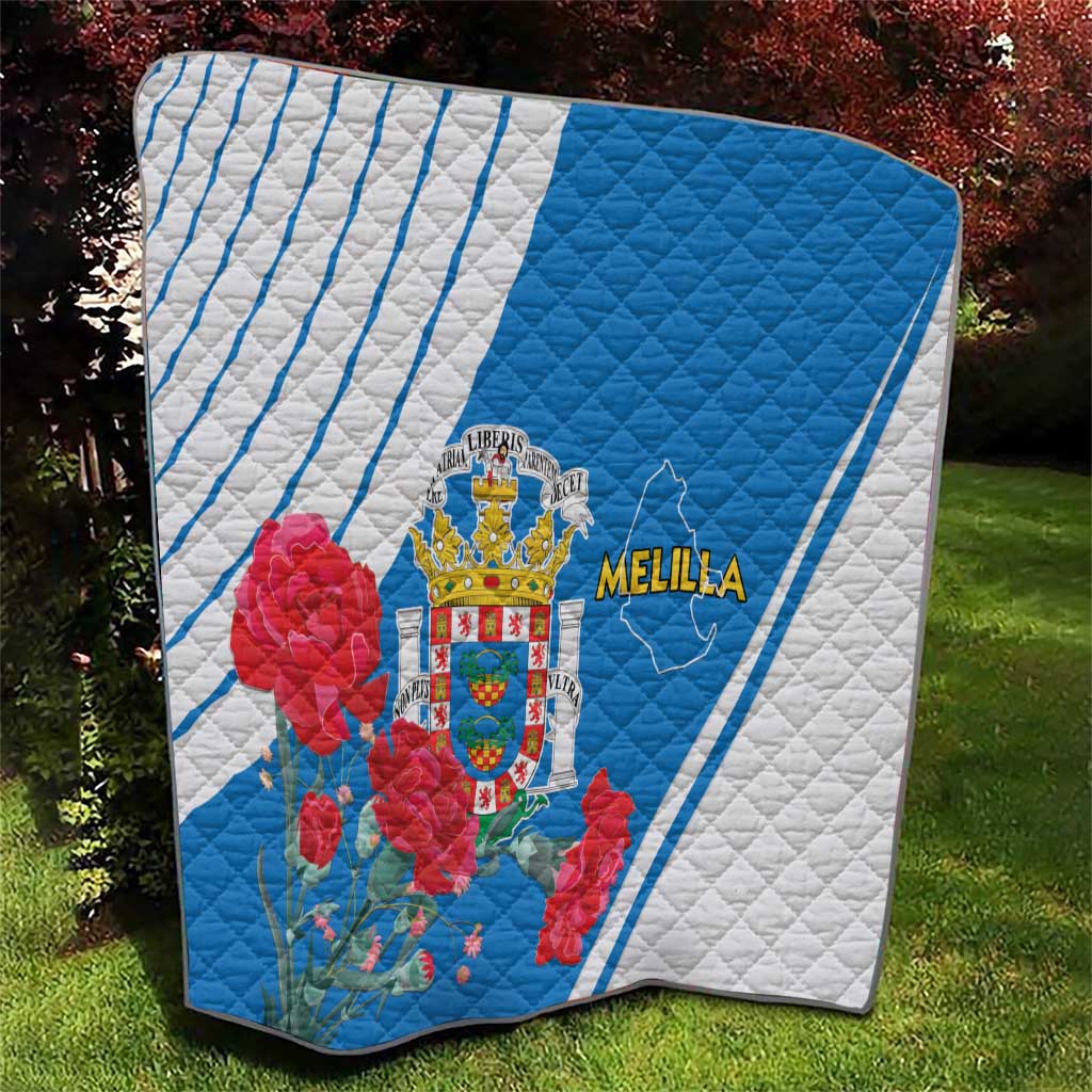 Melilla Quilt Coat Of Arms Red Carnation