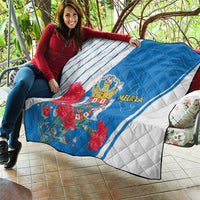 Melilla Quilt Coat Of Arms Red Carnation