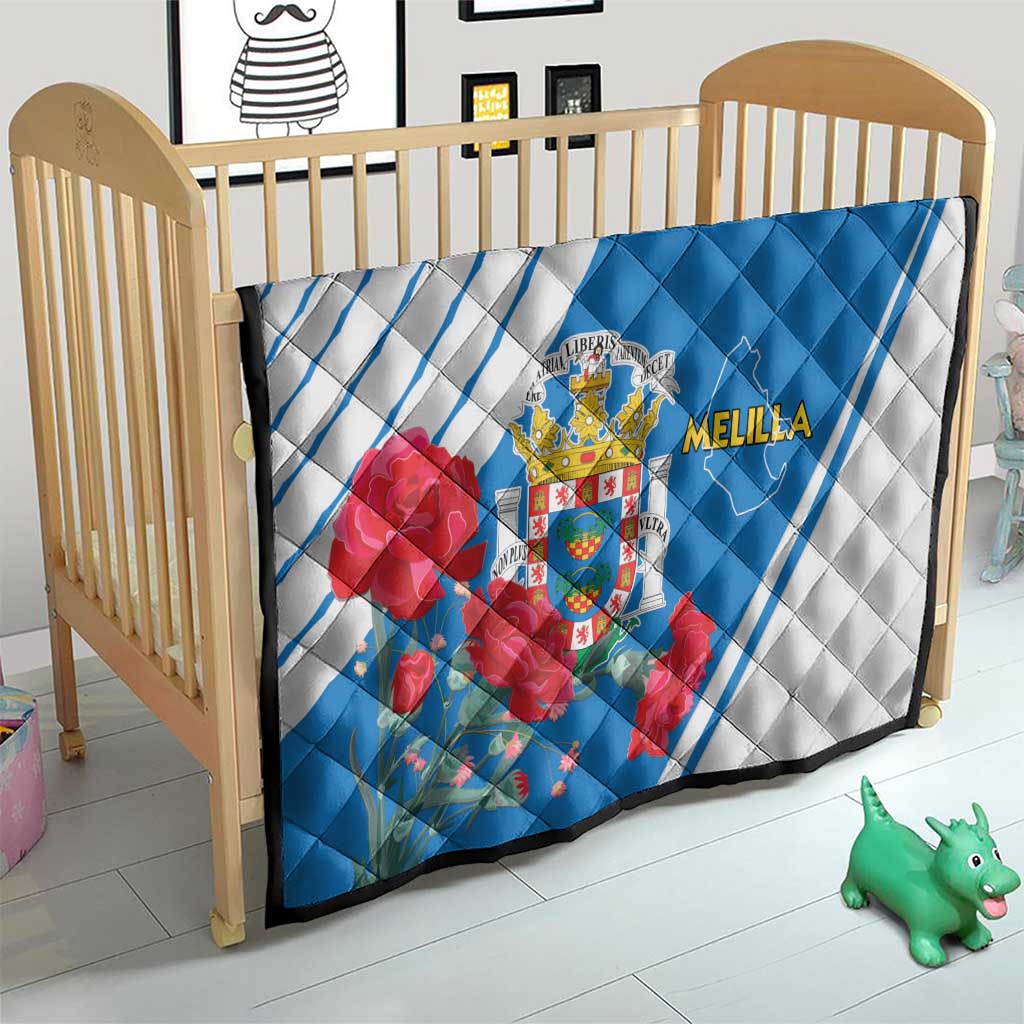 Melilla Quilt Coat Of Arms Red Carnation