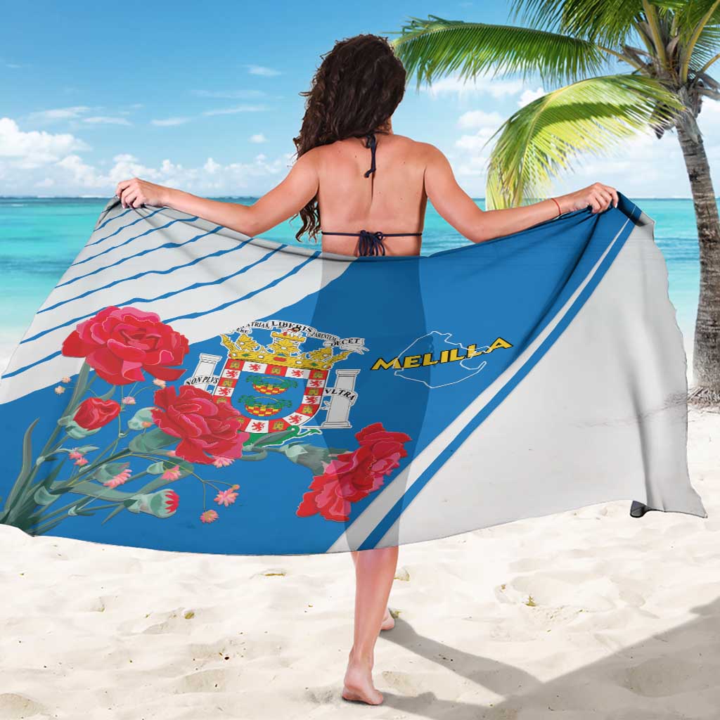 Melilla Sarong Coat Of Arms Red Carnation