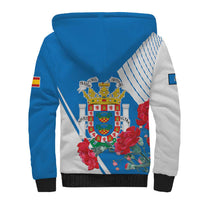Melilla Sherpa Hoodie Coat Of Arms Red Carnation