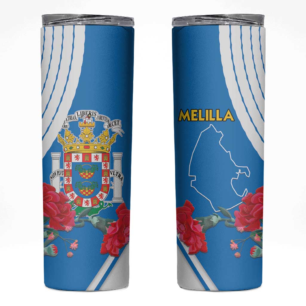 Melilla Skinny Tumbler Coat Of Arms Red Carnation