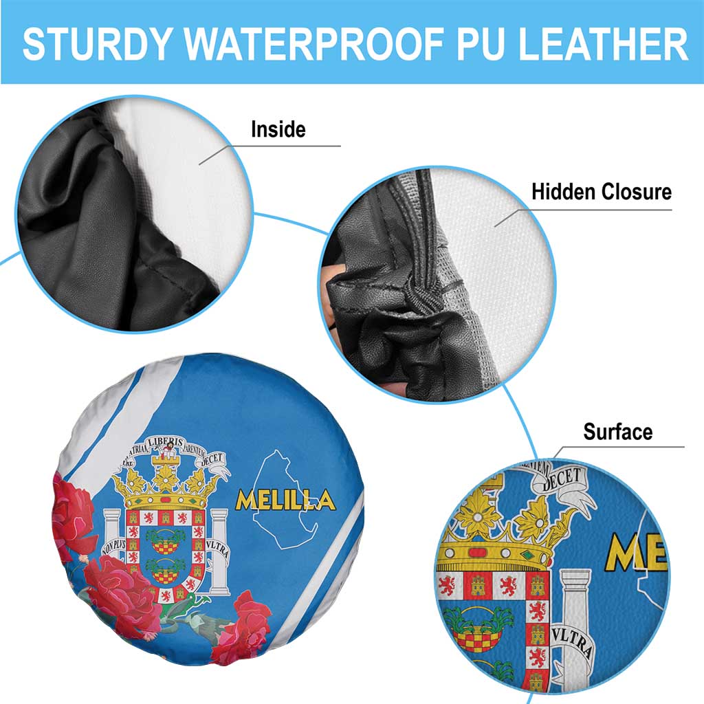 Melilla Spare Tire Cover Coat Of Arms Red Carnation