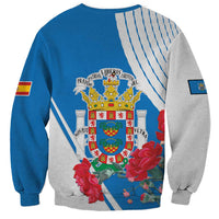 Melilla Sweatshirt Coat Of Arms Red Carnation