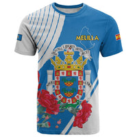 Melilla T Shirt Coat Of Arms Red Carnation
