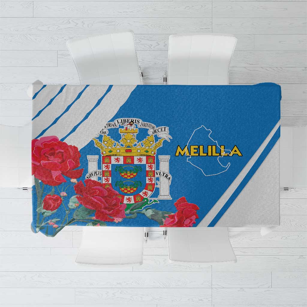Melilla Tablecloth Coat Of Arms Red Carnation