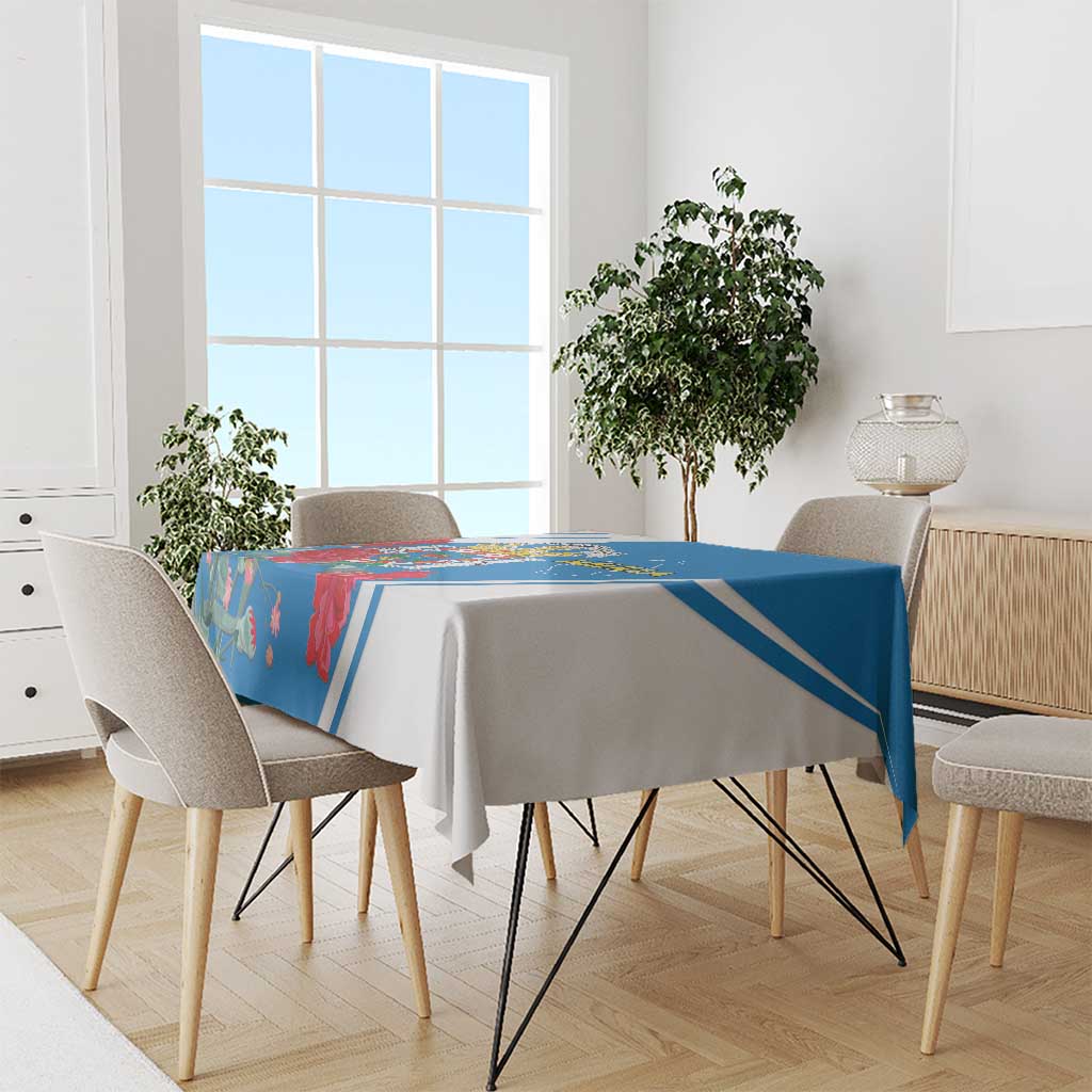 Melilla Tablecloth Coat Of Arms Red Carnation