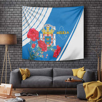 Melilla Tapestry Coat Of Arms Red Carnation