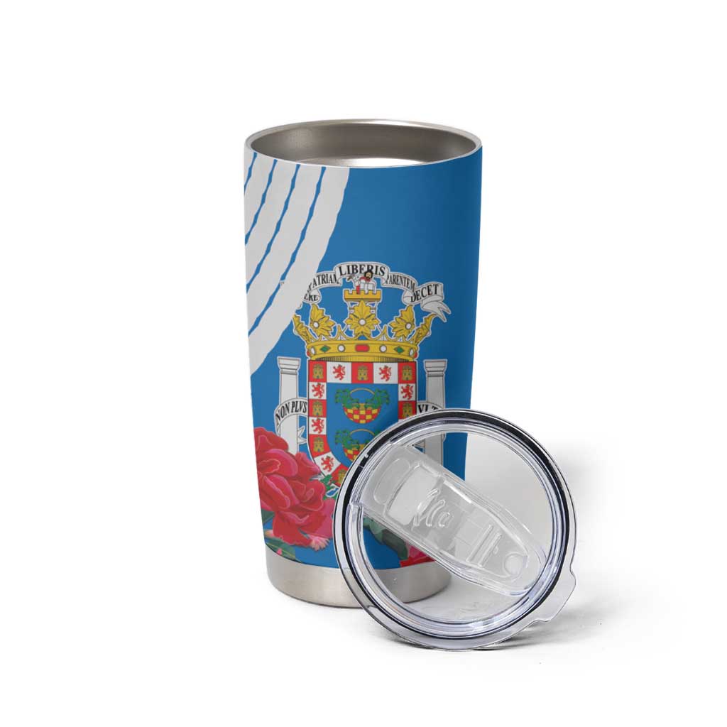 Melilla Tumbler Cup Coat Of Arms Red Carnation