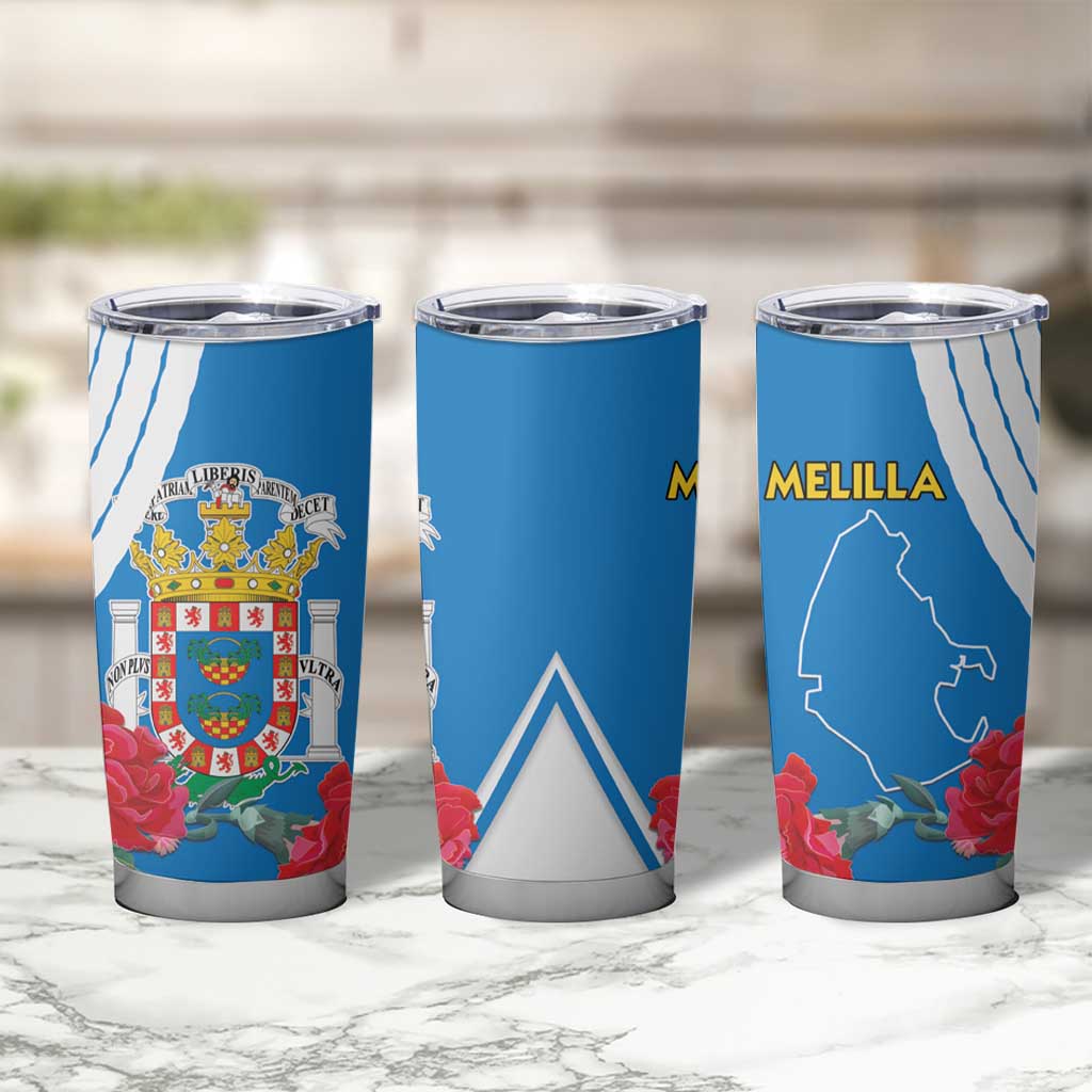 Melilla Tumbler Cup Coat Of Arms Red Carnation