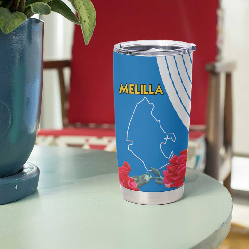 Melilla Tumbler Cup Coat Of Arms Red Carnation