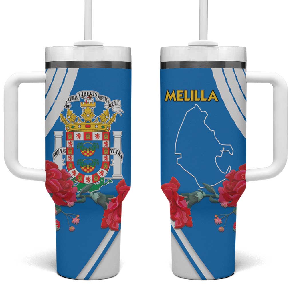 Melilla Tumbler With Handle Coat Of Arms Red Carnation