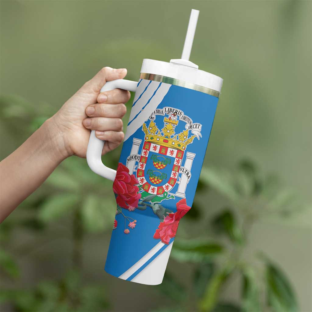 Melilla Tumbler With Handle Coat Of Arms Red Carnation
