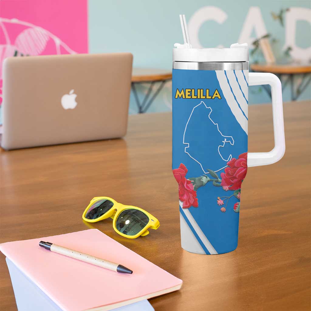 Melilla Tumbler With Handle Coat Of Arms Red Carnation
