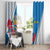 Melilla Window Curtain Coat Of Arms Red Carnation