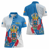 Melilla Women Polo Shirt Coat Of Arms Red Carnation