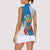Melilla Women Sleeveless Polo Shirt Coat Of Arms Red Carnation
