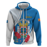 Melilla Zip Hoodie Coat Of Arms Red Carnation