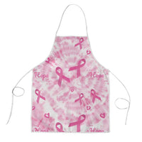 Breast Cancer Awareness Pink Ribbon Apron Tie Dye Style - Wonder Print Shop