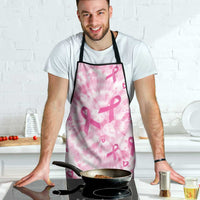 Breast Cancer Awareness Pink Ribbon Apron Tie Dye Style - Wonder Print Shop