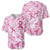 Breast Cancer Awareness Pink Ribbon Baseball Jersey Tie Dye Style - Wonder Print Shop