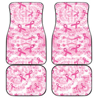 Breast Cancer Awareness Pink Ribbon Car Mats Tie Dye Style - Wonder Print Shop