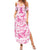 Breast Cancer Awareness Pink Ribbon Family Matching Summer Maxi Dress and Hawaiian Shirt Tie Dye Style - Wonder Print Shop