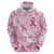Breast Cancer Awareness Pink Ribbon Hoodie Tie Dye Style - Wonder Print Shop