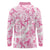 Breast Cancer Awareness Pink Ribbon Long Sleeve Polo Shirt Tie Dye Style - Wonder Print Shop