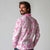 Breast Cancer Awareness Pink Ribbon Long Sleeve Polo Shirt Tie Dye Style - Wonder Print Shop