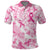 Breast Cancer Awareness Pink Ribbon Polo Shirt Tie Dye Style - Wonder Print Shop