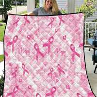 Breast Cancer Awareness Pink Ribbon Quilt Tie Dye Style - Wonder Print Shop
