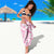 Breast Cancer Awareness Pink Ribbon Sarong Tie Dye Style - Wonder Print Shop