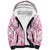 Breast Cancer Awareness Pink Ribbon Sherpa Hoodie Tie Dye Style - Wonder Print Shop