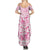 Breast Cancer Awareness Pink Ribbon Summer Maxi Dress Tie Dye Style - Wonder Print Shop