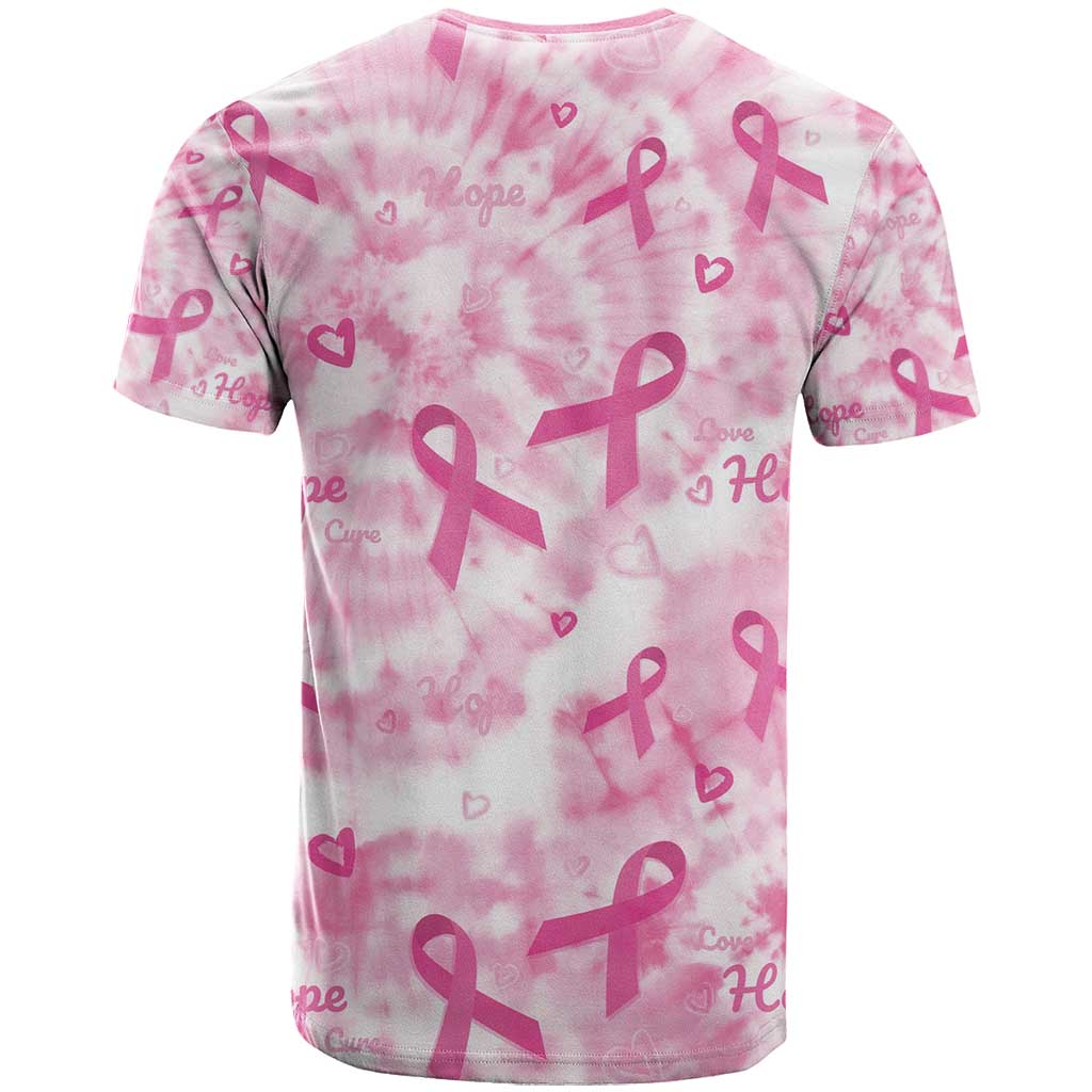 Breast Cancer Awareness Pink Ribbon T Shirt Tie Dye Style - Wonder Print Shop