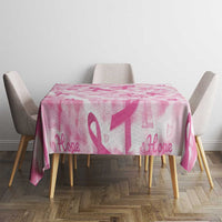 Breast Cancer Awareness Pink Ribbon Tablecloth Tie Dye Style - Wonder Print Shop