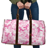 Breast Cancer Awareness Pink Ribbon Travel Bag Tie Dye Style - Wonder Print Shop