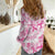 Breast Cancer Awareness Pink Ribbon Women Casual Shirt Tie Dye Style - Wonder Print Shop
