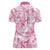 Breast Cancer Awareness Pink Ribbon Women Polo Shirt Tie Dye Style - Wonder Print Shop