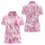 Breast Cancer Awareness Pink Ribbon Women Polo Shirt Tie Dye Style - Wonder Print Shop