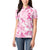 Breast Cancer Awareness Pink Ribbon Women Polo Shirt Tie Dye Style - Wonder Print Shop