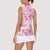 Breast Cancer Awareness Pink Ribbon Women Sleeveless Polo Shirt Tie Dye Style - Wonder Print Shop